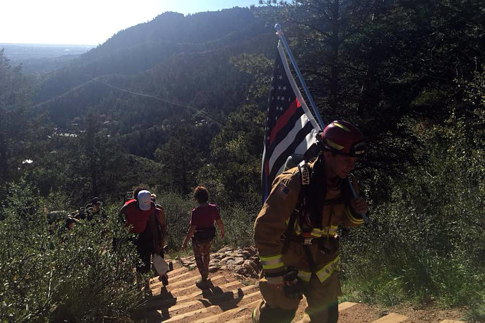 Colorado Firefighters Honor 9/11 by Climbing Manitou Incline in Record Heat